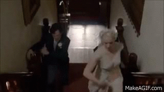 cumberbuddy:  deafbanker:  wHY ARE PEOPLE STILL NOT TALKING ABOUT SHERLOCK RUNNING UP THE STAIRS  she may have won my man but ohhhh boy she isn’t winning this one 