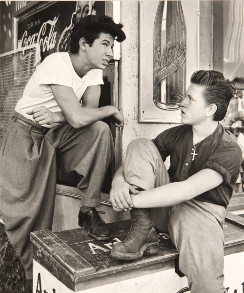 Max Yavno, (American, 1911-1985), Two Young Men, circa, 1947