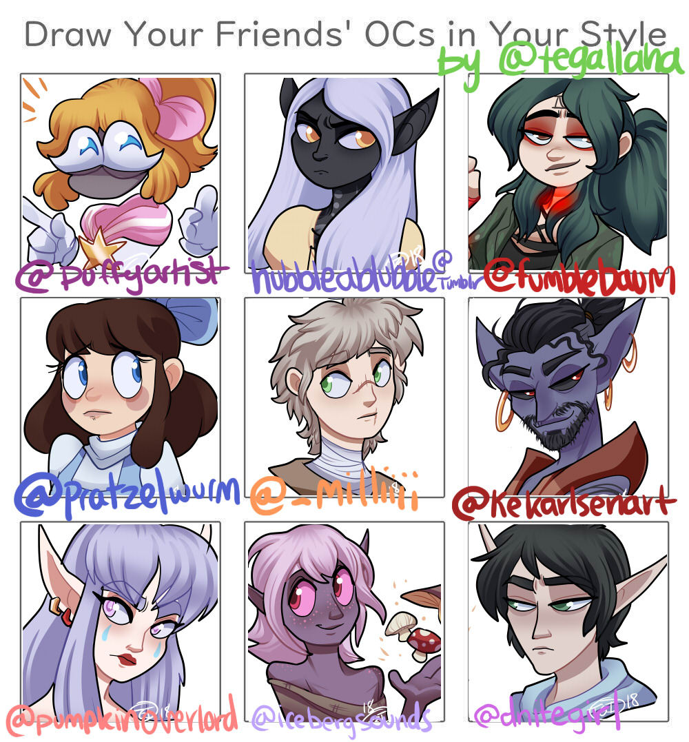 The Completed Draw Your Friends Ocs Meme Most Of Tumbex