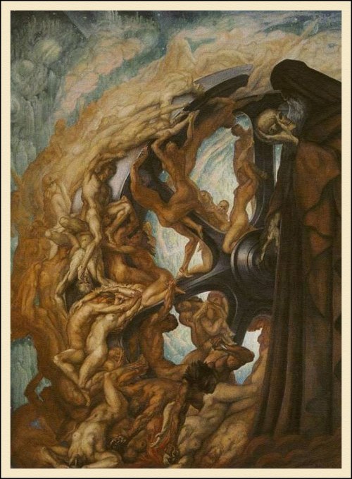 Jean Delville (1867-1953), La rueda de la Fortuna” (The Wheel of Fortune), 1940