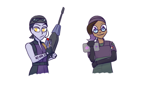 If overwatch characters were R6 operators   ( •◡•) / YES I DREW MIRA AS MOIRA JUST BECUASE OF SIMILA