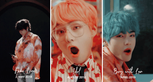 Taehyung Through The Eras