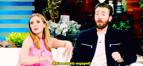hansolos:  elizabeth olsen and chris evans talk about their dating rumours on the