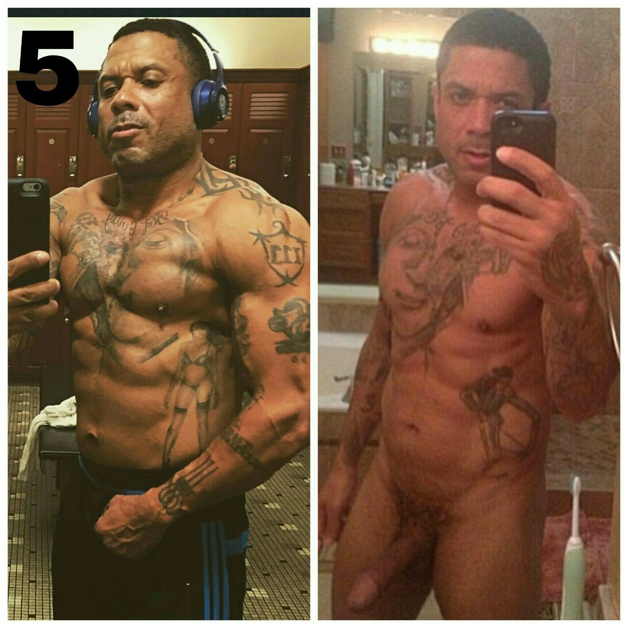 rocketzandwaterfallz:  The fellas of “Love and Hip Hop: Atlanta” naked  1. Yung