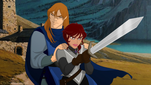 thenamelessdoll:Early Kayley and Garret character designs for “Quest for Camelot”. ;)Watch Me Edit  