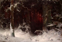 aesza:  Ludvig Munthe Forest Interior, 1870
