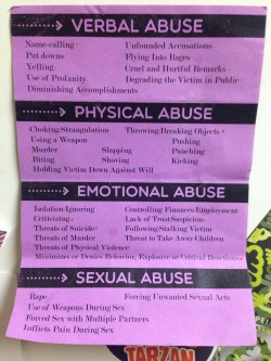 sweetfrosti:  mentalillnessmouse:  kaittea:  horrorproportions:  princressalbane:  I hung this on my fridge and thought everyone might need it for reference  abuse is not just physical. Be safe   This is incredibly helpful for me. I’ve forgotten. Thank