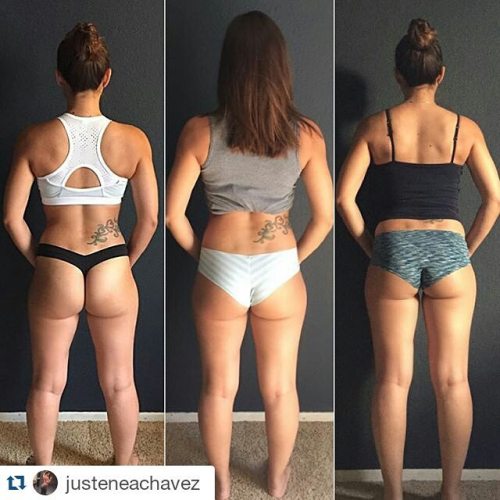 squatsorority:  #Repost @justeneachavez ・・・ Final photos of my booty challenge! 