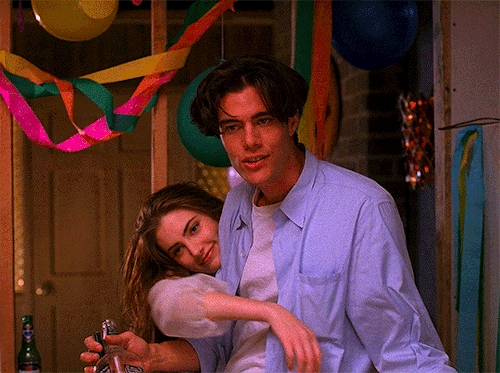 davidlynch:Mädchen Amick as Shelly Johnson and Dana Ashbrook as Bobby Briggs in Twin Peaks: “Episode