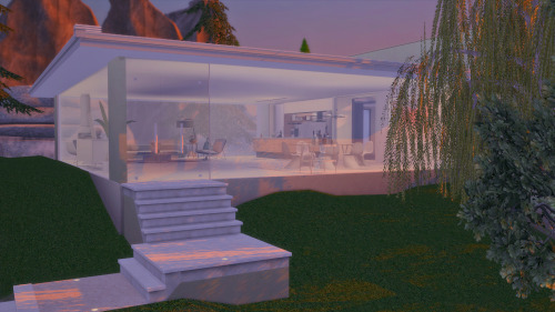 I’ve been working on that modern style house in the middle of the woods
