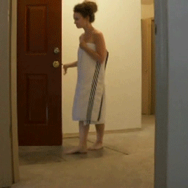 pizza-dare: Towel-drop for the Chinese food delivery guy.Nice bod!!gifs by pizza-dare