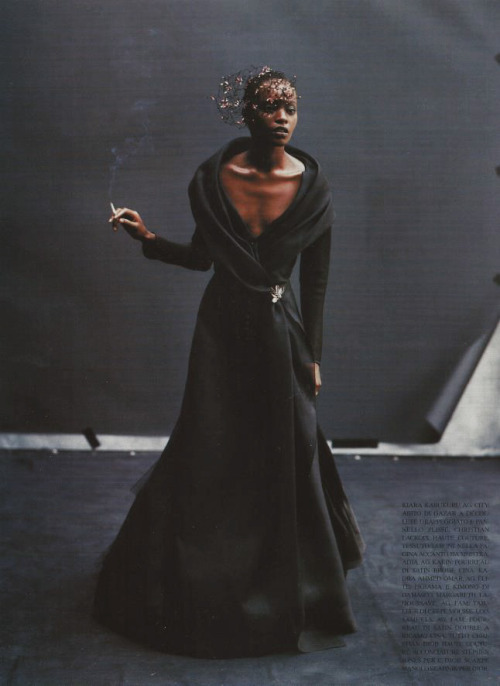 Kiara Kabukuru by Peter Lindbergh for Vogue Italia