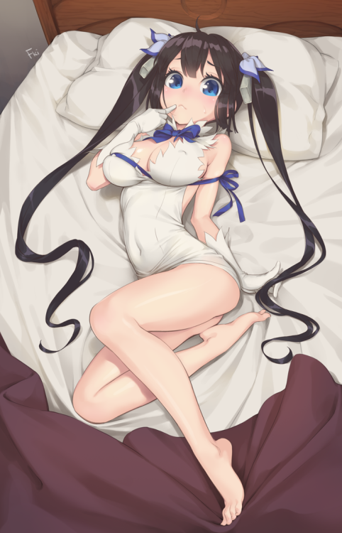 akira-europe:  hestia (dungeon ni deai wo motomeru no wa machigatteiru darou ka) drawn by fishkitty - Danbooru