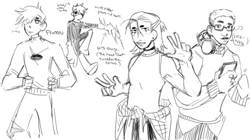 ghostpajamas-art: i dont really think abt redesigns often but. trio redesigns as a treat… and bonus 