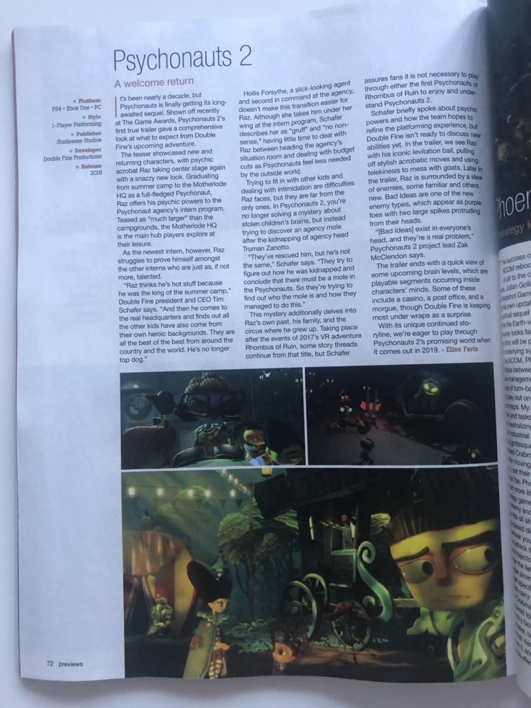 emptygoldstudio:  fire-is-pretty:  Eeeeeee! More info on Psychonauts 2’s plot!