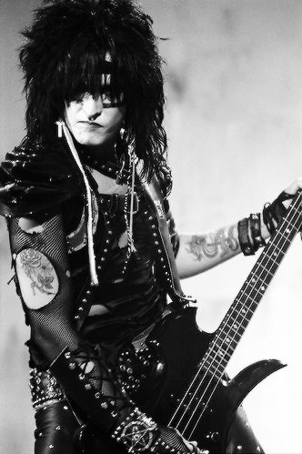 allbadthingsmustdie: Nikki Sixx, «Shout At The Devil» video shoot, 1983