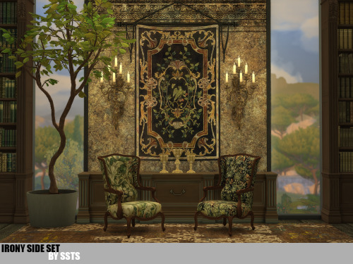 strangestorytellersims: IRONY SIDE SET by SSTS 2 recolors and 36 wallpapersBase game compatible3 ite