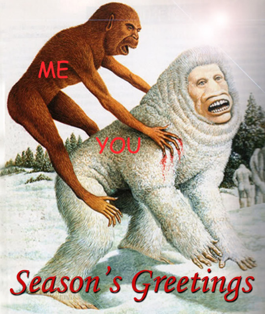 tripleclown:  bloggoth: tripleclown:   bloggoth: why does everyone insist on reminding me that man after man is a thing because its the source of arguably the best image ever (the “season’s greetings” one)   you spelled “worst” weird  