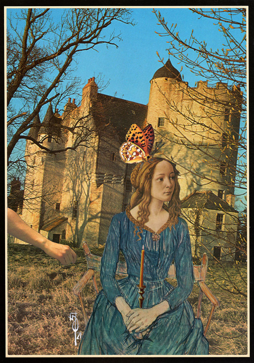 wallacepolsom:Wallace Polsom, The Pure Heroine of Gothic Romance (2021), paper collage, 20.9 x 29.5 