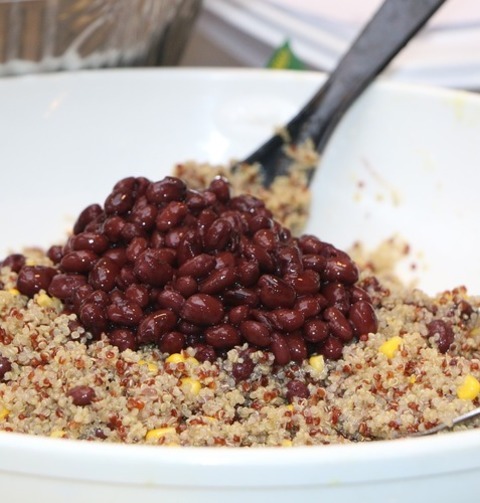 Gluten Free Quinoa Salad With Kidney Beans And Corn Recipe