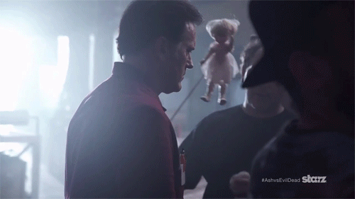 thedeaditeslayer:  A behind the scenes look at Ash vs Evil Dead. (x) 