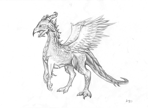 It&rsquo;s a dragon-eagle thingy o3o (traditional)