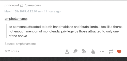 female-husband: agnost: sgjkdfjgmldfkgldf mgkdf gdf gfd when the handmaiden / feudal lord meme takes over your dashboard lmaooooooo This is the night lesbian tumblr peaked  