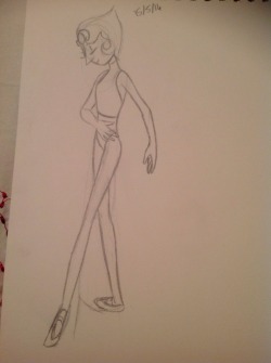 rjsketches:  Pearl sketch. I still don’t have a scanner, boo. 