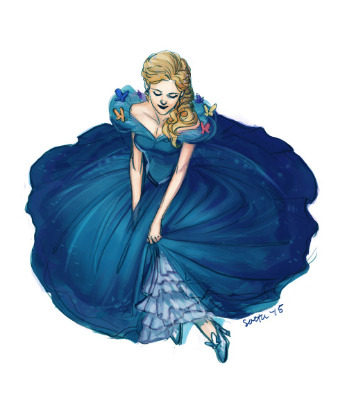 sottapop:I saw the new Cinderella movie last night and was super inspired by the dress. So swooshy! 