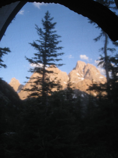 awesome hike; cascade canyon to lake solitude with Grand Teton in the distance.