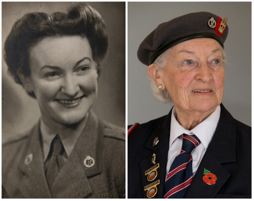 corsetmakersotherhalf: audreysparkle:   ed-pool:  Photos of Normandy Veterans, then and now via Buzzfeed   @khakicolonel   Proper hero’s 