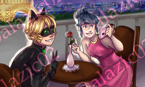 alazic02: Hey y’all, here’s my full piece for the @kittylovezine MariChat zine! It’s been a little w