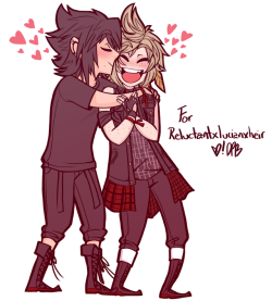 destiny-islanders:Promptis chibis for @reluctantxlucianxheir,