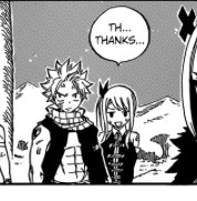 doginshoe:  LOOK AT THESE LITTLE CUTIES AND OMG LUCY YOURE SUCH A DORK XD   Is she holding onto Natsu ( ͡° ͜ʖ ͡° )