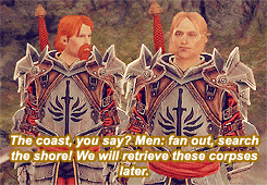 electricpastry:"I will commend you to the Knight Commander, Enchanter Hawke. It is rare to see 