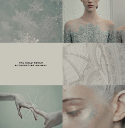 crestadeen:  disney aesthetics: elsa &amp; anna of arendelle (frozen) She’s my sister, she would never hurt me. 