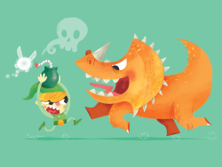 dotcore:  Dodongo Dislikes Smoke.by Jason Custer.