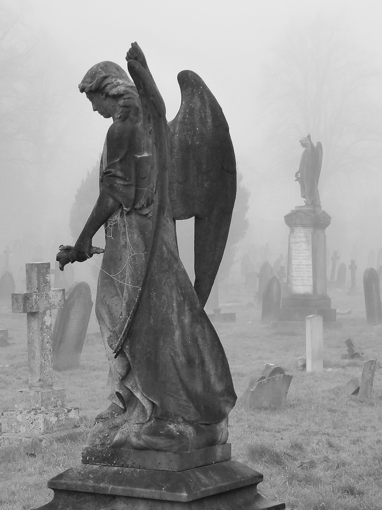 skull-designs:  Forever in the fog. St Mary’s, Reigate, Surrey. 