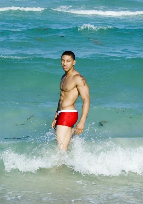 nubiannudaveritas:  Germany Mayfield in Flava Men Magazine as Carlos Jackson and