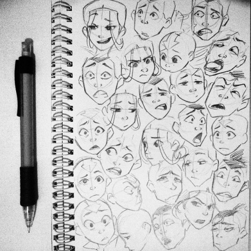 n-maulina: Expression study - day 9Sokka is dominating the page because he shows the most unique exp