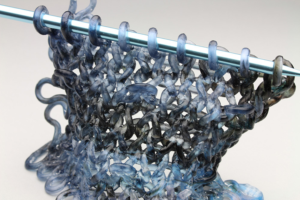 culturenlifestyle:  Exquisite Glass Art Sculptures Resemble Needles and Yarn by Carol