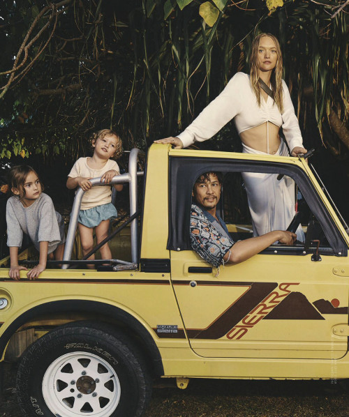 Gemma Ward, David Letts, Naia Letts, & Jet Letts x Charlie Dennington  |  Vogue Australia Decemb