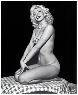 Lily Ayers      Posing For A Publicity Still Promoting The 1952 Burlesque Film: