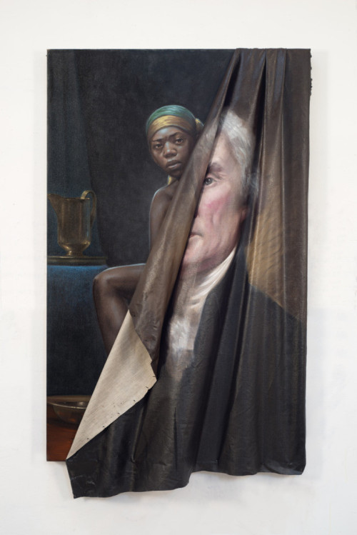 return-of-thepharaoh: darksilenceinsuburbia: Titus Kaphar For his current exhibition at Jack Shainma