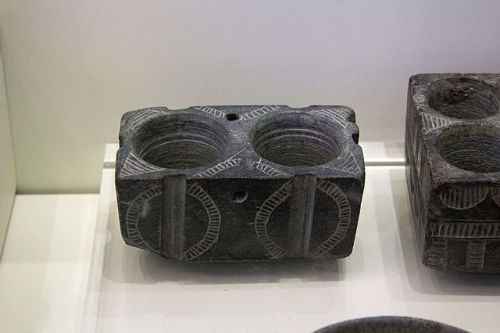 bronze-age-aegean:Stone kernos. 3000-1900 BC.Found in Mesara, Crete.Currently in the Archaeological