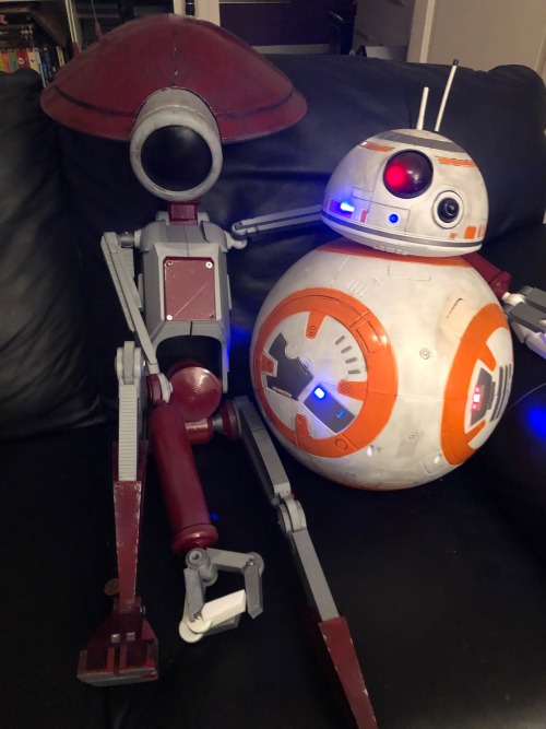 Brad and BB-8Brad the Pitdroid and BB-8