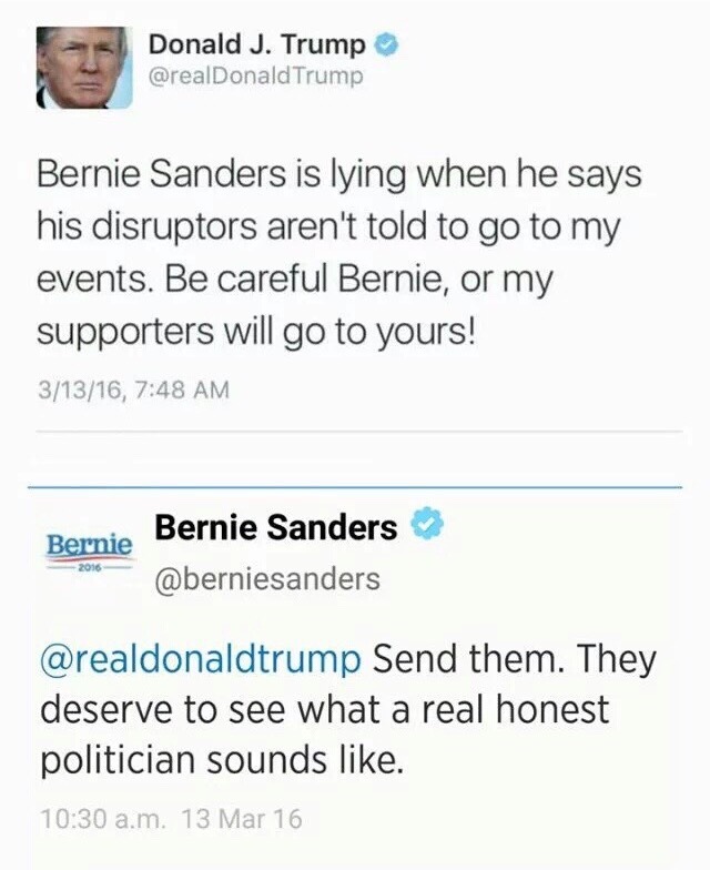 trotfoxtrot:  escapedosmil:  berniesandersdms:  DAAAAAAAAMN BERNIE, SAVAGE AS FUCK