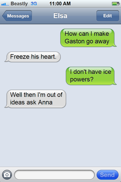 XXX susiephone:  textsfromdisneyprincesses:  photo