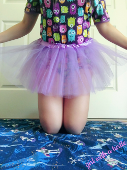 girlwithaturtle:  Yay! Purple tutu!! 💕