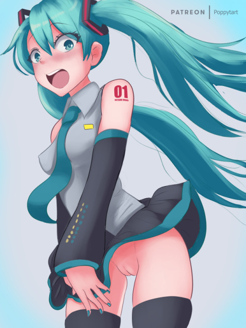 artpoppytart:Patreon request of Hatsune Miku. It’s about time I have drawn her! Thanks for the reque